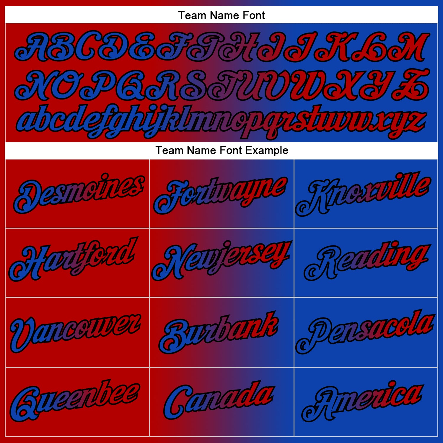 Personalized Stitched Thunder Blue Red-Black Gradient Fashion Sports Pullover Sweatshirt Hoodie Team Custom Name and Number Custom Team Hoodie with Personalized Name & Number - Fashion Sports Pullover Sweatshirt in Thunder Blue Red-Black Gradient - Image 3