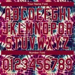 Custom Name Number 3D Tie Dye Hoodie Sweatshirt Pullover - Personalized Crimson Cream Hippie Batik Sports Gear Personalized