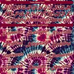 Custom Name Number 3D Tie Dye Hoodie Sweatshirt Pullover - Personalized Crimson Cream Hippie Batik Sports Gear Personalized