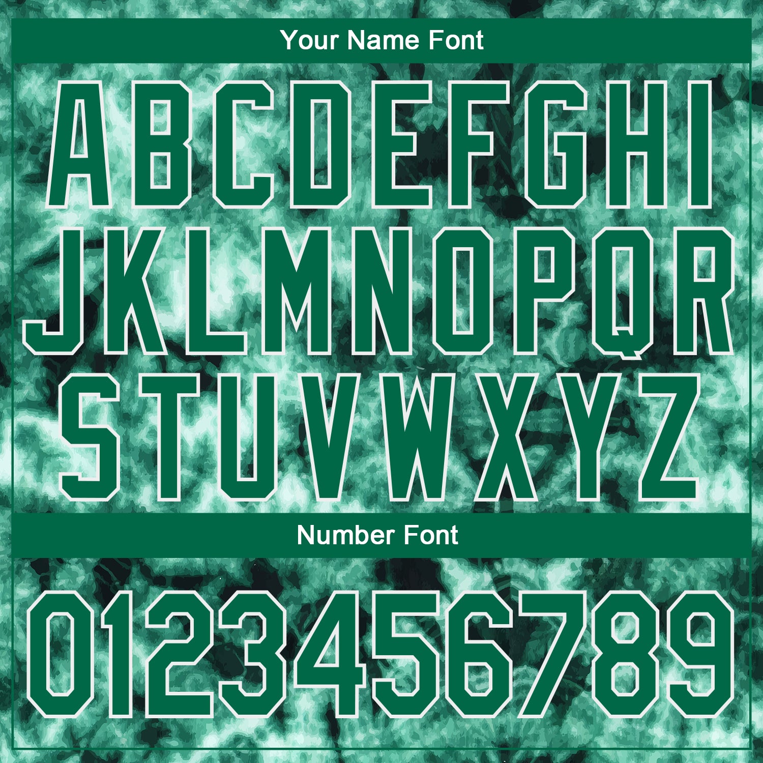 Personalized Stitched Tie Dye Kelly Green-White 3D Abstract Shibori Style Sports Pullover Sweatshirt Hoodie Team Custom Name and Number Custom Name and Number Hoodie - 3D Abstract Tie Dye Sports Sweatshirt in Kelly Green-White, Stitched Shibori Style Personalized - Image 4