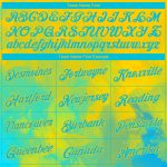 Custom Name and Number Tie Dye Pullover Hoodie in Lakes Blue-Gold 3D Bright Flow Watercolor Sports Design Personalized Stitched