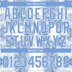 Custom Name and Number Tie Dye Hoodie Light Blue-White 3D Watercolor Sports Sweatshirt Pullover Personalized Stitched Tie