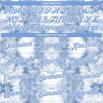Custom Name and Number Tie Dye Hoodie Light Blue-White 3D Watercolor Sports Sweatshirt Pullover Personalized Stitched Tie