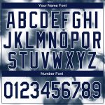 Custom Name Number Hoodie - Personalized Tie Dye Navy White 3D Abstract Shibori Sports Pullover Sweatshirt Personalized Stitched