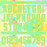 Custom Name and Number Personalized Watercolor Sports Hoodie in Pea Green-Yellow Tie Dye - 3D Pullover Sweatshirt Personalized