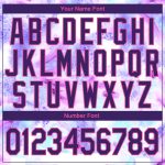 Custom Tie Dye Sports Hoodie with 3D Purple-Pink Pattern, Personalized Name & Number, Pullover Sweatshirt Personalized Stitched