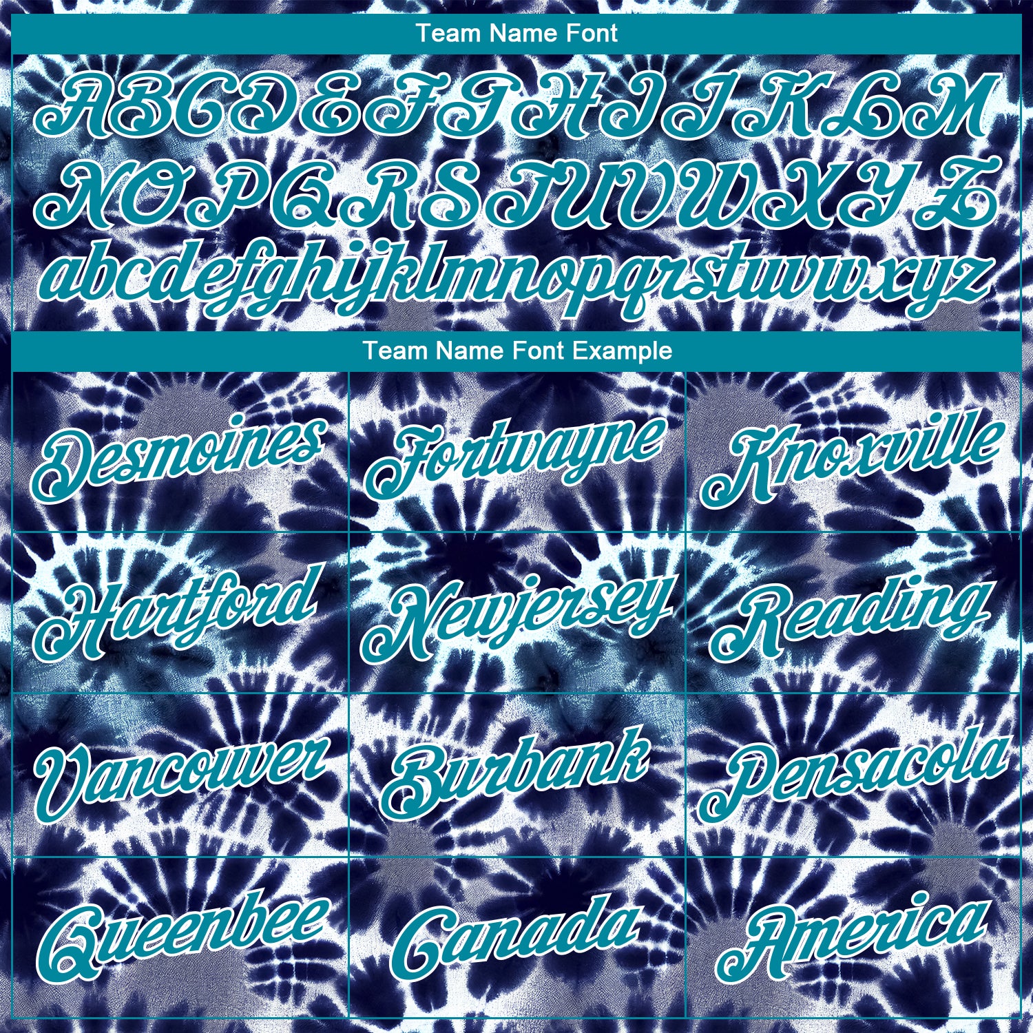 Personalized Stitched Tie Dye Teal-White 3D Hippie Batik Sports Pullover Sweatshirt Hoodie Team Custom Name and Number Custom Name Number Tie Dye Hoodie | Teal White 3D Batik Sports Pullover Sweatshirt for Hippie Style Personalized Stitched - Image 3