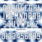 Custom Name and Number 3D Abstract Tie Dye Hoodie Sweatshirt - Personalized White-Navy Sports Pullover Personalized Stitched
