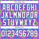 Custom Name Number Hoodie 3D Abstract Fractal Stitched Tie Dye White Purple Sports Sweatshirt Personalized Stitched Tie Dye