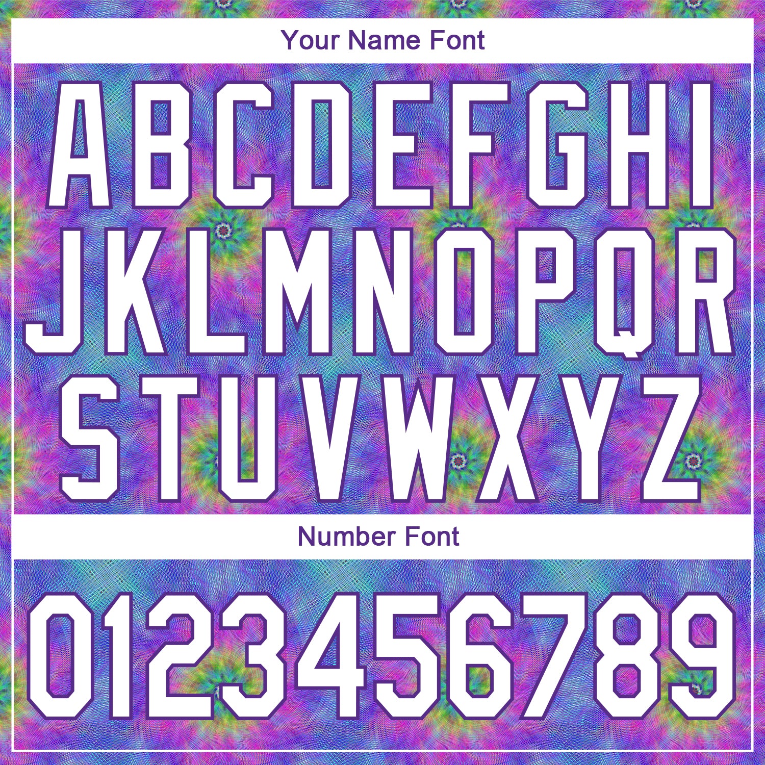 Personalized Stitched Tie Dye White-Purple 3D Abstract Fractal Style Sports Pullover Sweatshirt Hoodie Team Custom Name and Number Custom Name Number Hoodie 3D Abstract Fractal Stitched Tie Dye White Purple Sports Sweatshirt Personalized Stitched Tie Dye - Image 4