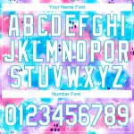 Custom Name Number Tie Dye Abstract 3D Hoodie Sweatshirt for Sports, Personalized White-Sky Blue Pullover Personalized Stitched
