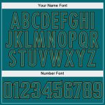Custom Team Name Number Sweatshirt Hoodie - Personalized Stitched White Aqua Gold Split Fashion Pullover Personalized Stitched