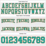 Custom Aqua Orange Football Pullover Hoodie with Personalized Name and Number - Stitched Sweatshirt Personalized Stitched