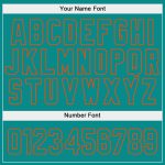 Custom Name and Number Sports Hoodie Pullover Sweatshirt, Personalized Aqua-Orange Split Fashion Design, White Personalized