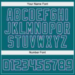 Custom Name Personalized Sweatshirt Hoodie for Team - Aqua-Purple Split Fashion Pullover Sports Wear Personalized Stitched