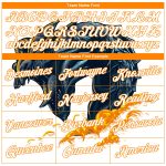 Fire Dragon Sports Pullover Hoodie Custom Name and Number, 3D Pattern Design, Stitched White Bay Orange Sweatshirt Personalized