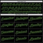 Custom Neon Green Black White Sports Hoodie with Personalized Name and Number - Stitched Pullover Sweatshirt Personalized