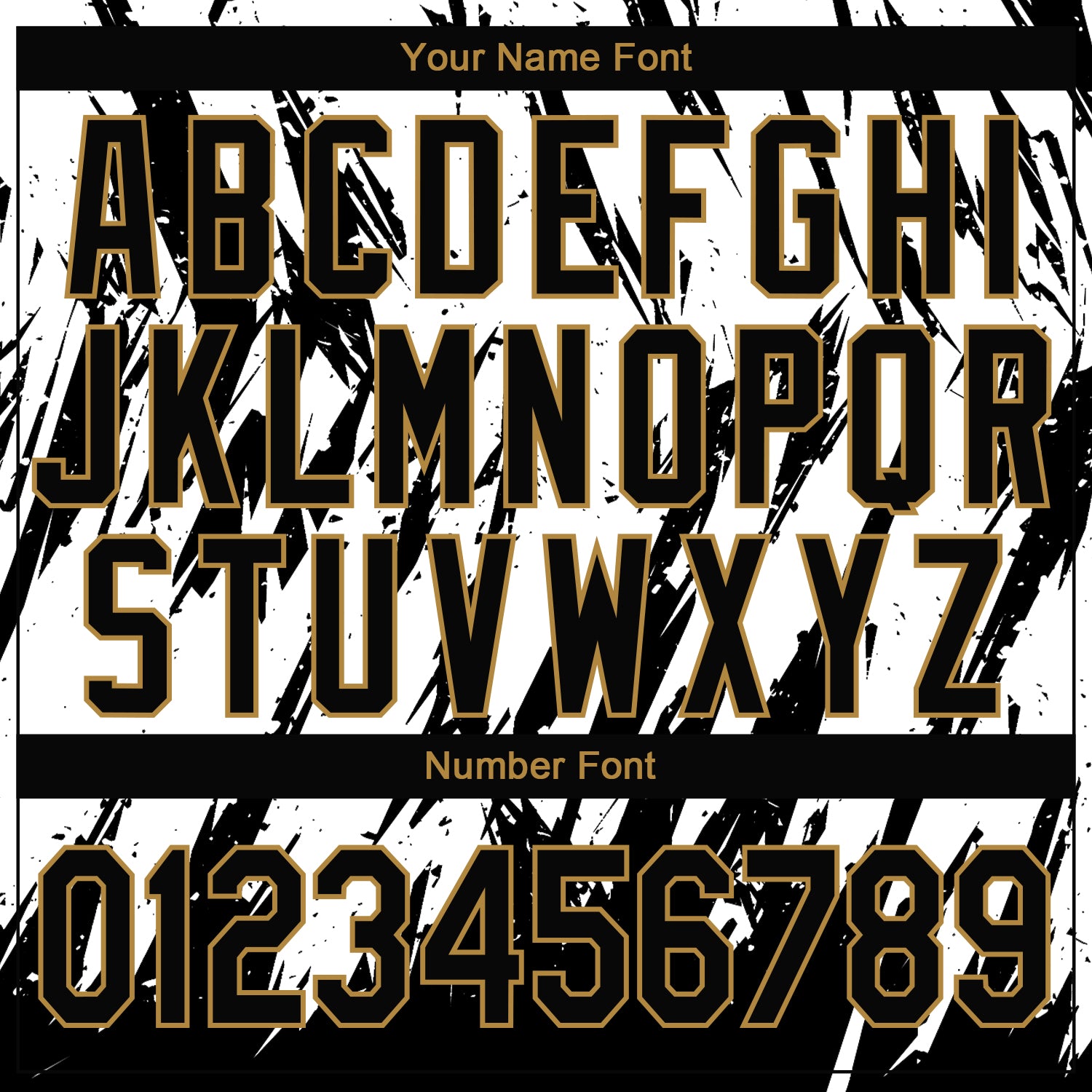 Personalized Stitched White Black-Old Gold 3D Pattern Design Sports Pullover Sweatshirt Hoodie Team Custom Name and Number Custom 3D Pattern Sports Hoodie with Personalized Name & Number - White Black Old Gold Pullover Sweatshirt Personalized Stitched - Image 4