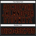 Custom Name Number Hoodie Sports Sweatshirt Pullover Split Design Black Orange White Fashion Team Personalized Personalized