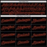 Custom Name Number Hoodie Sports Sweatshirt Pullover Split Design Black Orange White Fashion Team Personalized Personalized