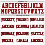 Custom Name Number Sports Hoodie Personalized Stitched Pullover Sweatshirt Red Black Pinstripe Design for Team Personalized