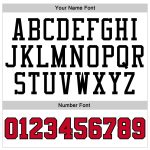 Custom Name Number Sports Hoodie Personalized Stitched Pullover Sweatshirt Red Black Pinstripe Design for Team Personalized