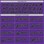 Custom Name Number Sports Hoodie, Personalized Black Purple Split Sweatshirt, Stitched Pullover Personalized Stitched White