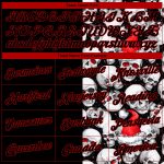 Personalized 3D Skull Hoodie with Santa Hat - White Black-Red Sports Pullover Sweatshirt Personalized Stitched White Black-Red