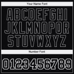 Custom Name and Number Personalized Sports Hoodie Pullover Sweatshirt - Stitched White Black Split Fashion Personalized Stitched