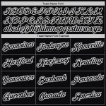 Custom Name and Number Personalized Sports Hoodie Pullover Sweatshirt - Stitched White Black Split Fashion Personalized Stitched
