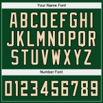 Custom Name and Number Hoodie Pullover Sweatshirt for Sports - Personalized Stitched White and Green Fashion Design Personalized