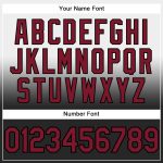 Custom Name and Number Sports Pullover Hoodie - Personalized Crimson-Black Fade Stitched Design, White Sweatshirt Personalized