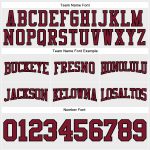 Custom Team Hoodie with Personalized Name and Number - Stitched White Crimson-Black Football Pullover Sweatshirt Personalized