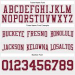 Custom Name Number Football Hoodie Crimson Gray Stitched Sweatshirt for Team - Personalized Pullover Personalized Stitched