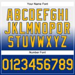 Custom Name Number Hoodie | Personalized White Gold Royal Fade Pullover Sweatshirt | Fashion Sports Team Gear Personalized