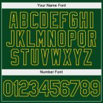Custom Name Number Sports Hoodie Sweatshirt Personalized White Green Gold Stitched Pullover Fashion Team Apparel Personalized