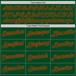 Custom Team Name Number Hoodie - Personalized Stitched White Green-Orange Split Fashion Sports Pullover Sweatshirt Personalized