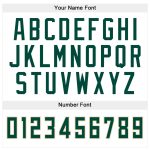 Custom Stitched Sports Hoodie with Name and Number - White Hunter Green-Cream Pullover Sweatshirt Personalized Stitched White