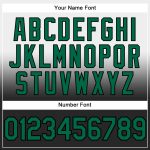 Custom Team Hoodie with Name and Number - Personalized White Kelly Green-Black Fade Sports Pullover Sweatshirt Personalized