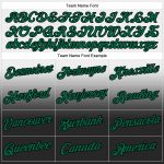 Custom Team Hoodie with Name and Number - Personalized White Kelly Green-Black Fade Sports Pullover Sweatshirt Personalized