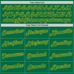 Custom Name Number Hoodie Stitched White Kelly Green Gold Split Fashion Sports Pullover Sweatshirt for Team Personalized