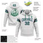 Custom Name Number Football Pullover Hoodie Personalized Stitched White Kelly Green Purple Sweatshirt Personalized Stitched