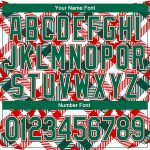 Custom Name Number Christmas Tree 3D Sports Hoodie Sweatshirt in White Kelly Green Red - Personalized Pullover Apparel Personalized