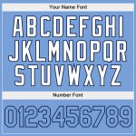 Custom Stitched Hoodie with Team Name and Number, White Light Blue-Navy Split Design, Fashion Sports Pullover Sweatshirt