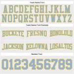 Custom Name Number Football Hoodie Personalized White Light Blue Yellow Sweatshirt Pullover Personalized Stitched White Light