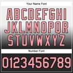 Custom Team Hoodie with Name & Number - Personalized Pullover Sweatshirt in Medium White with Pink-Black Fade Fashion Style