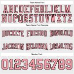 Custom Name Number Pink Black Football Pullover Hoodie Personalized Stitched Sweatshirt Medium White Personalized Stitched