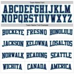 Custom Stitched Sports Hoodie with Team Name and Number - White Navy-Aqua Pullover Sweatshirt Personalized Stitched White