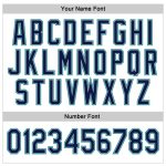 Custom Stitched Sports Hoodie with Team Name and Number - White Navy-Aqua Pullover Sweatshirt Personalized Stitched White