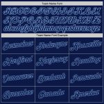 Custom Stitched Hoodie for Sports Team - Personalized White Navy-Light Blue Pullover Sweatshirt with Name & Number Personalized